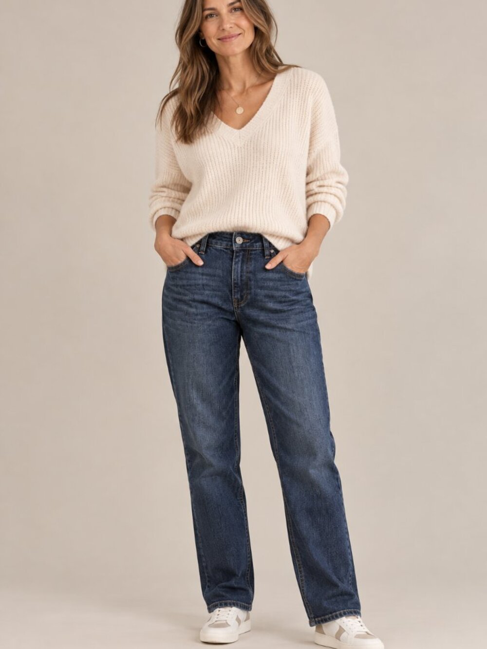 Eddie Bauer Women's Boyfriend Jeans Size 16 Dark Wash Relaxed Denim